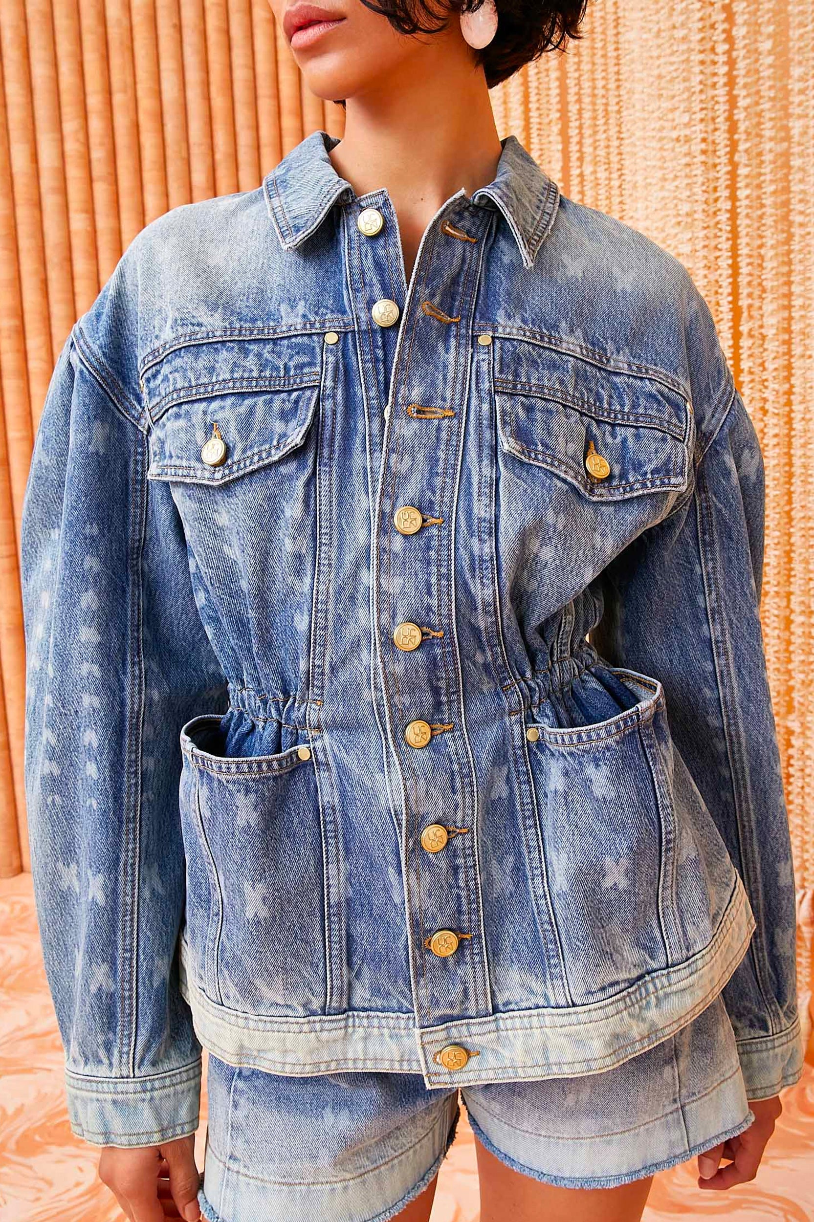 The Odette Jacket in Etched Arashi Wash