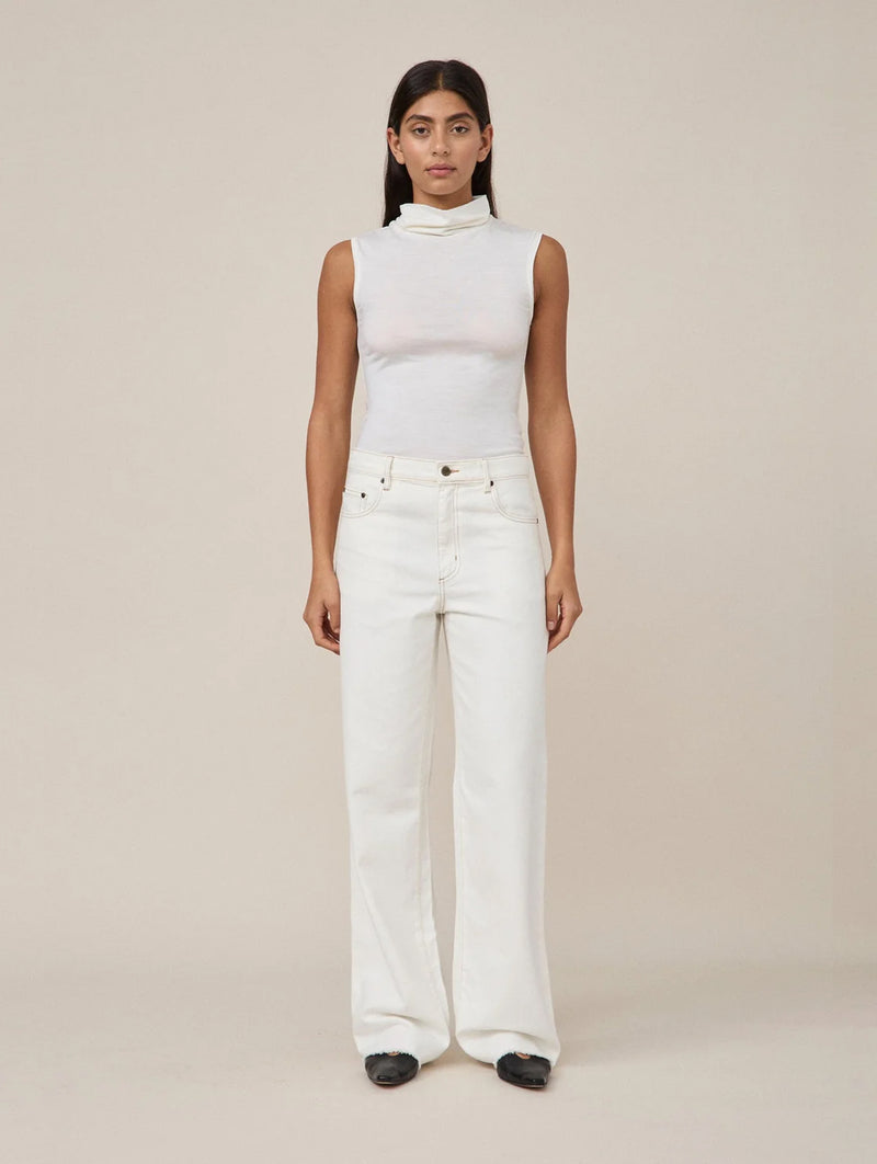 01 Turtleneck Singlet in Ivory