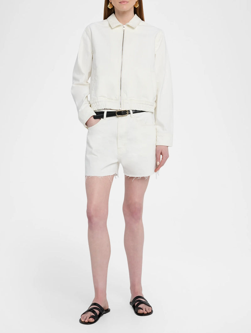 Cobain Denim Short in Cream