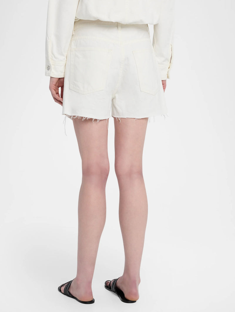 Cobain Denim Short in Cream