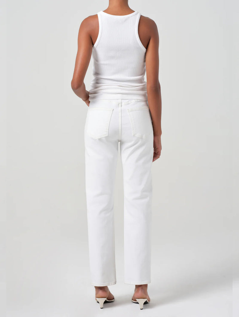 90's Pinch Waist Jean in Marshmallow