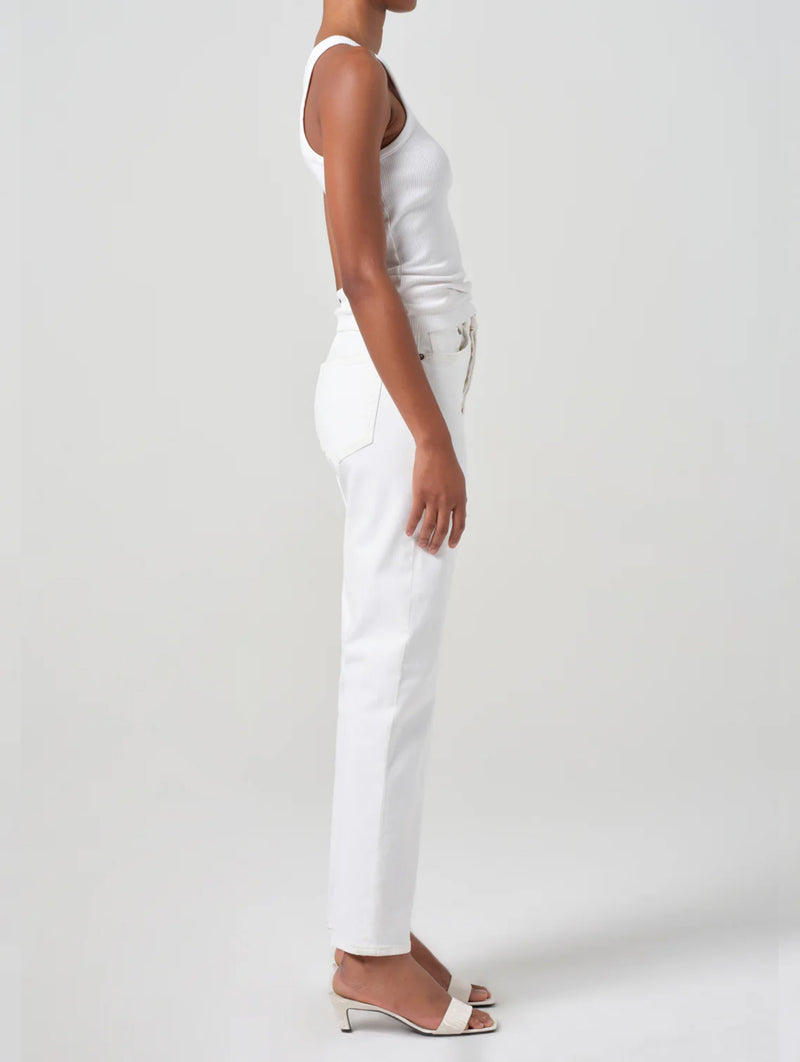 90's Pinch Waist Jean in Marshmallow