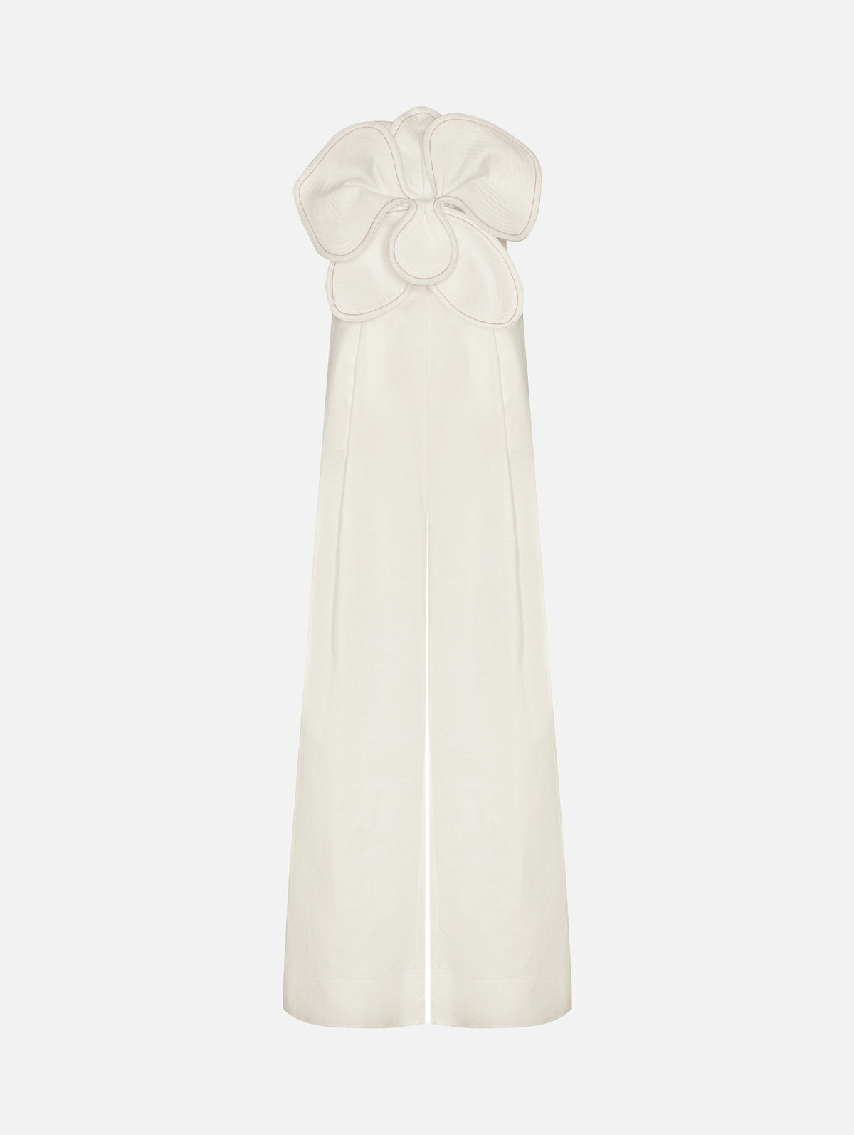 A Flor De Piel Jumpsuit in White