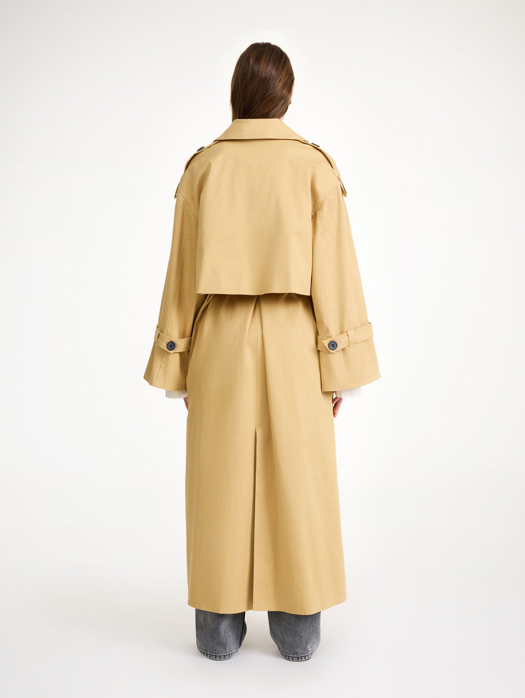 Alanis Trench Coat in Sand Beige