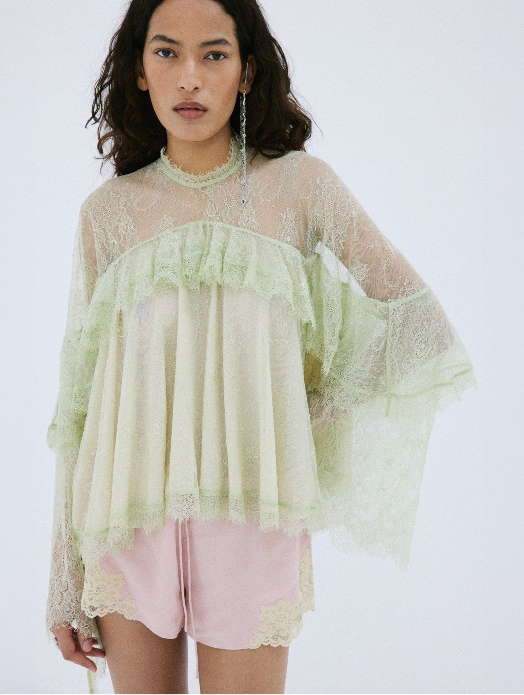 Alita Top in Mint Green