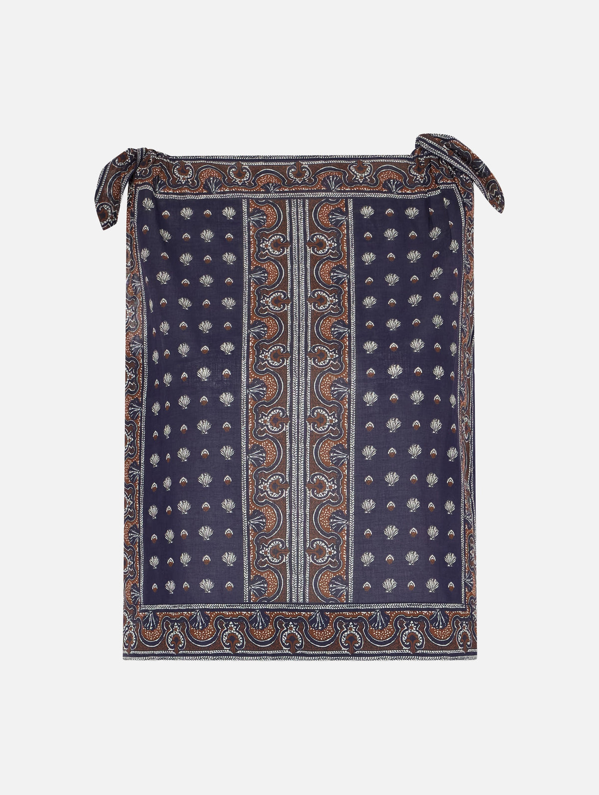 Amalia Top in Bleu Foulard De La Mer