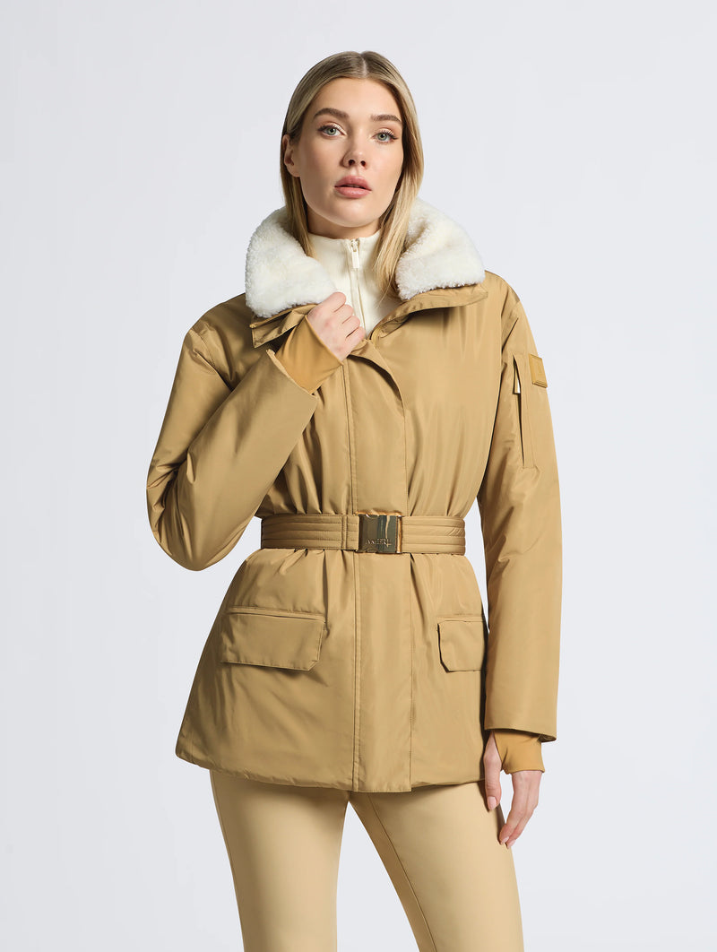 Aurora Ski Jacket in Tan