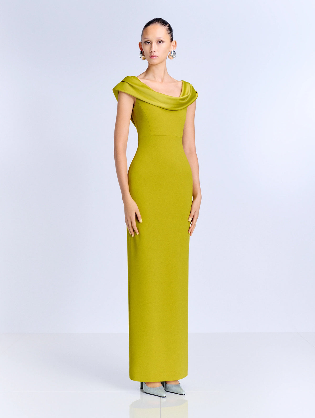 Adele Maxi Dress in Chartreuse