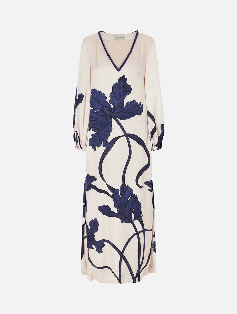 Aduma Embroidered Tunic in Navy Florals