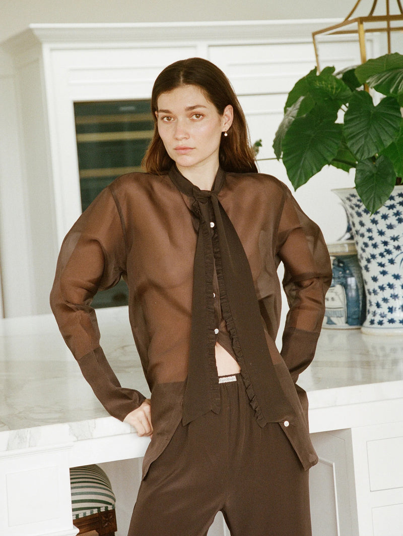 Aftersun Pant in Black Coffee