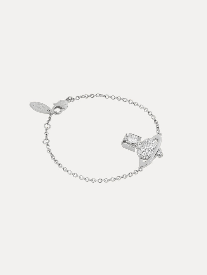 Agnatha Bracelet in Platinum & White Cz