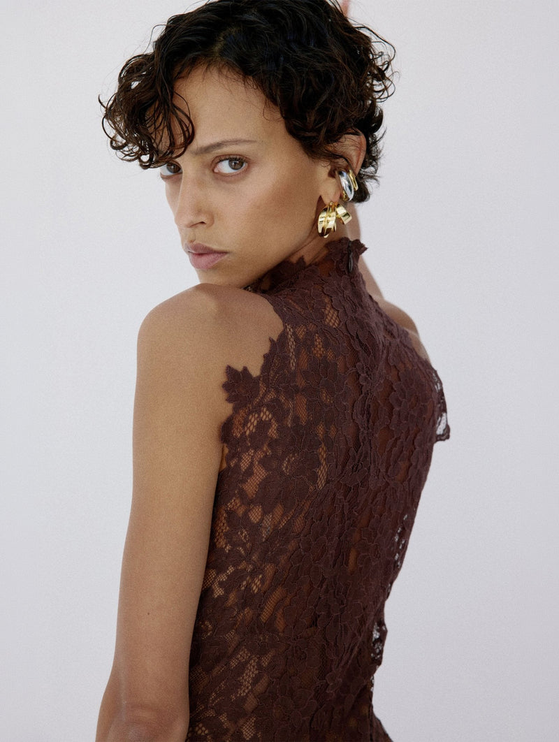 Ainhoa Maxi Dress in Brown