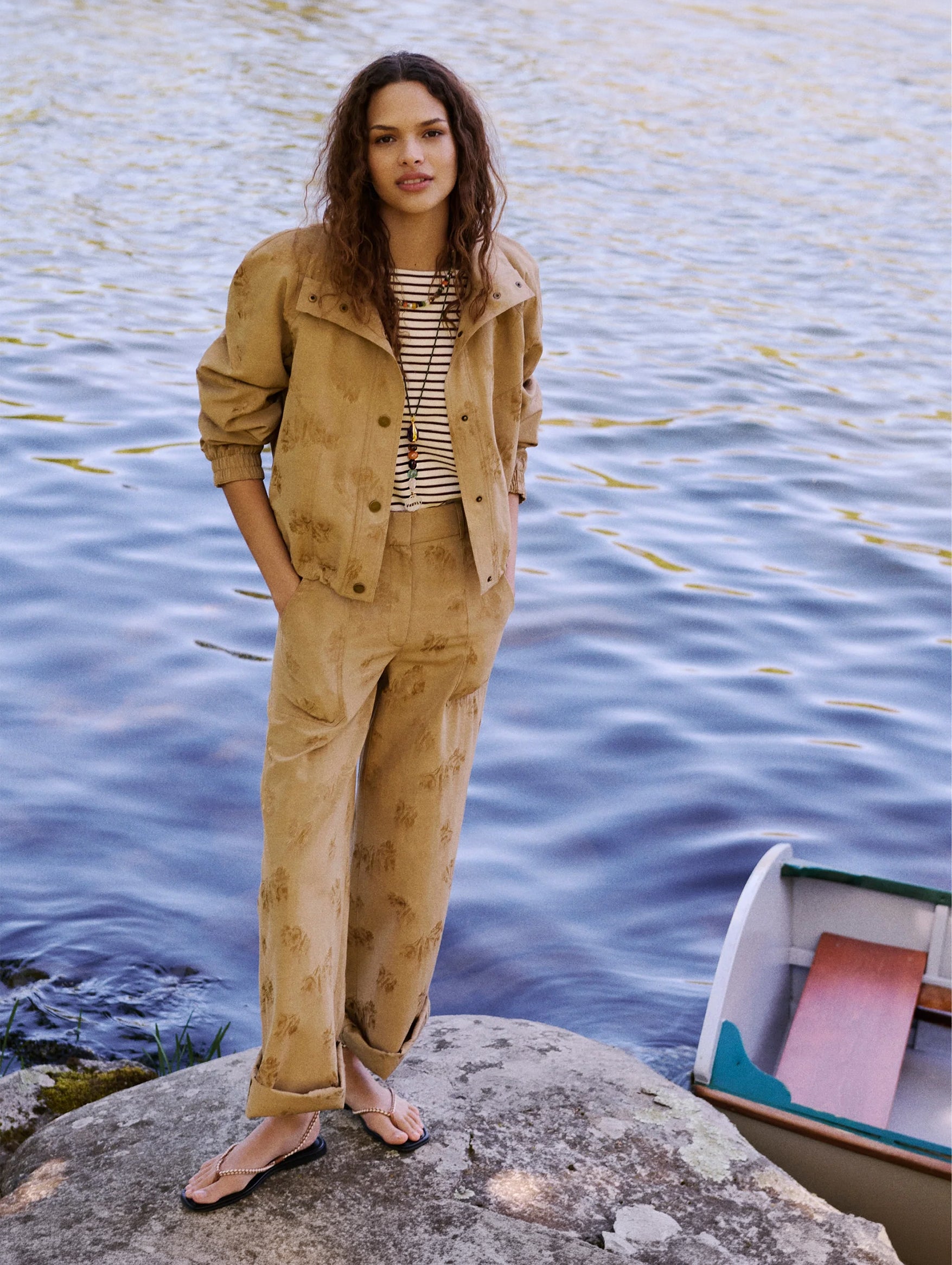 Ainsworth Jacquard Jacket in Sand