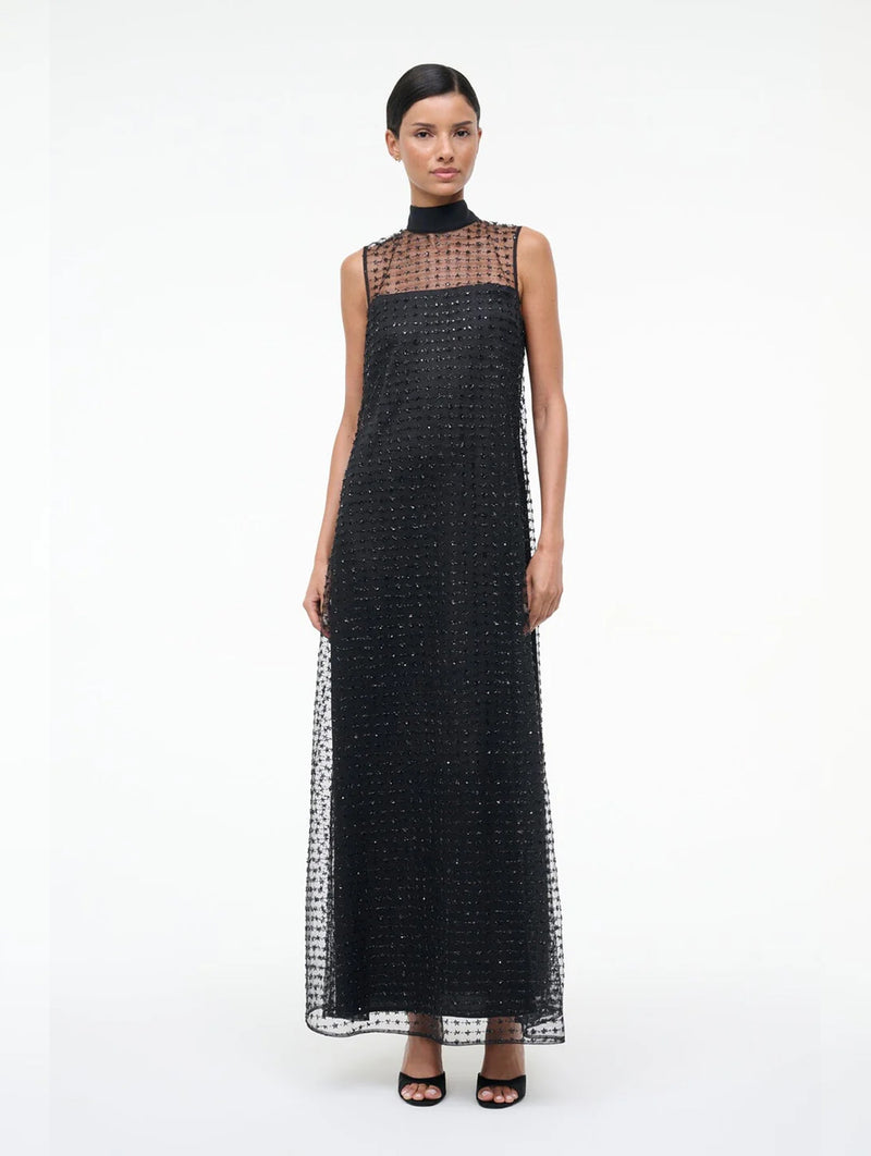 Albee Dress in Stardust Onyx