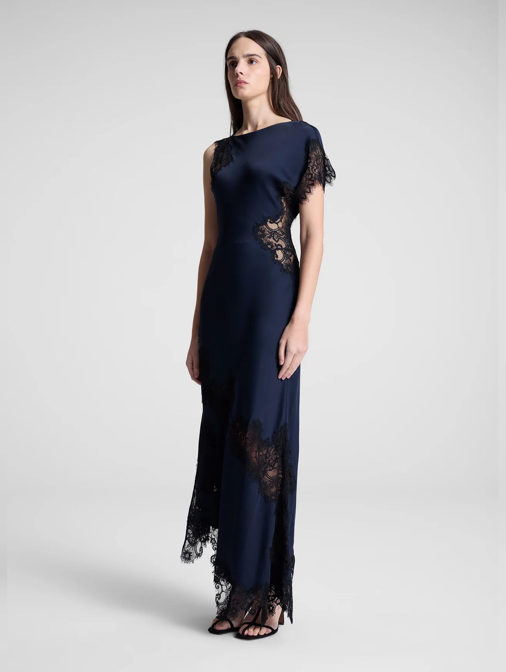 Alessia Dress in Dark Sapphire