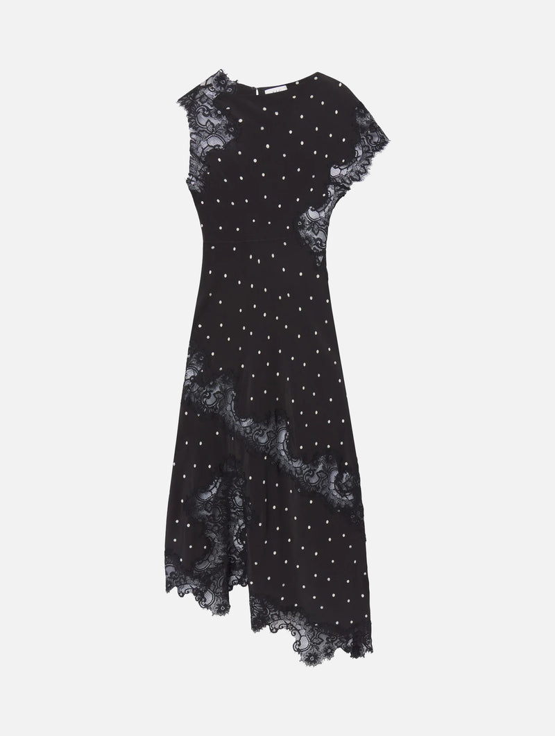 Alessia Dress in Black and Cream