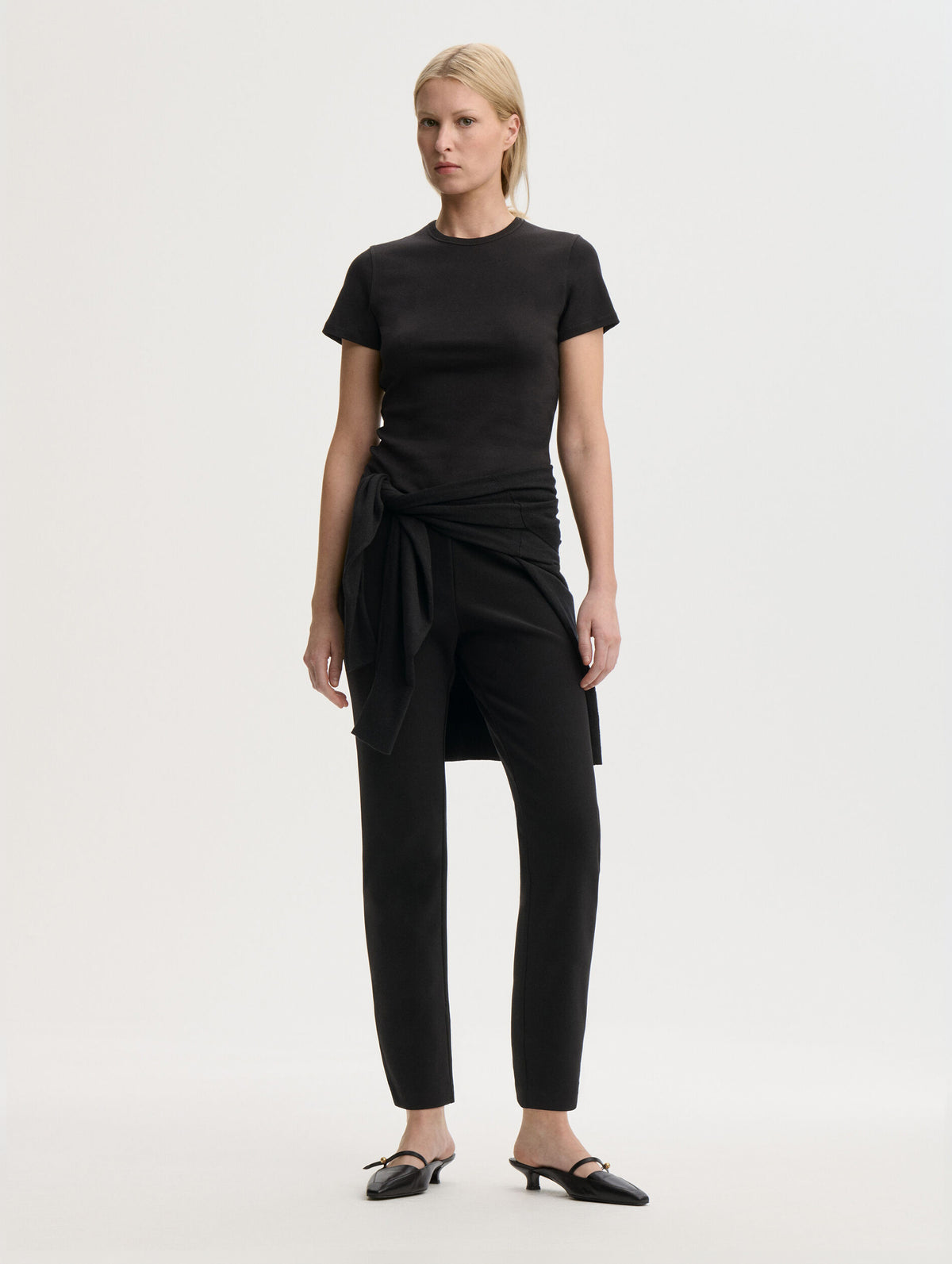 Alicia Organic Cotton T-shirt in Black