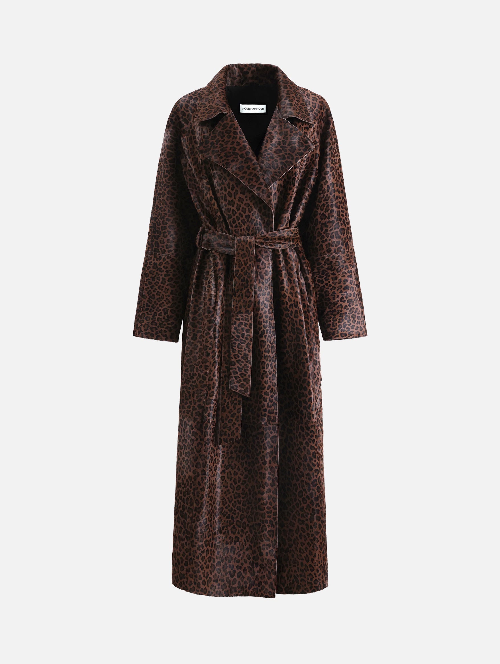 Althea Ponyhair Coat in Deep Leopard