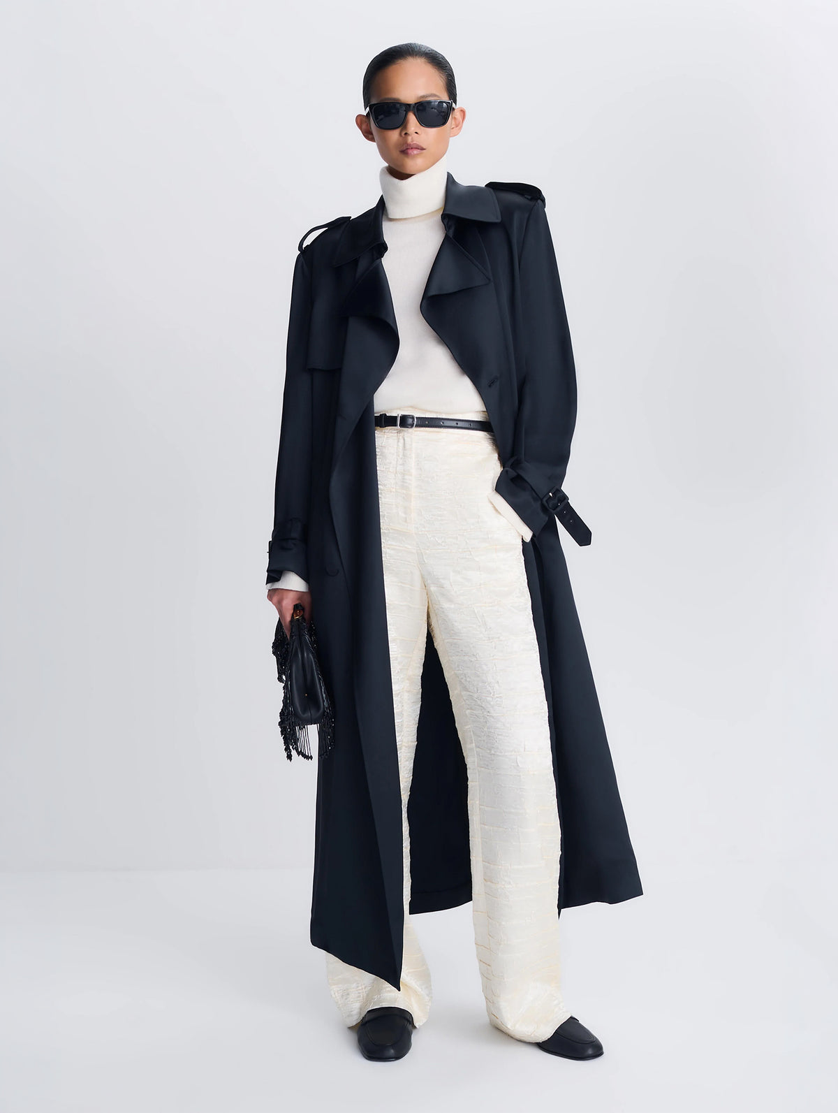 Alvida Belted Coat in Black