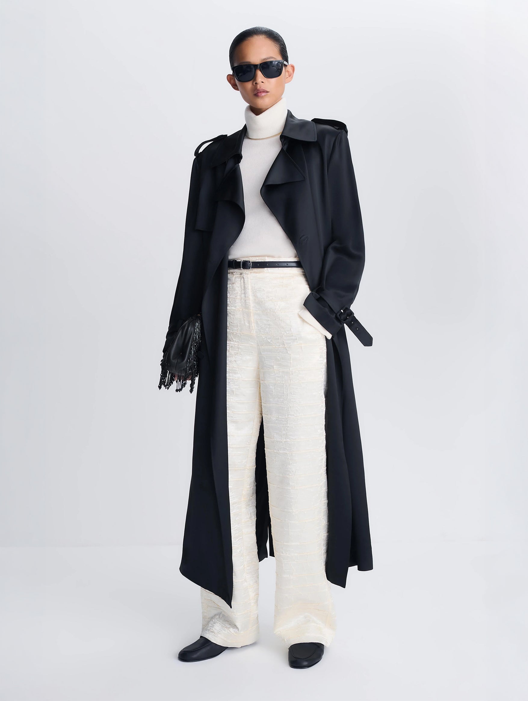 Alvida Belted Coat in Black