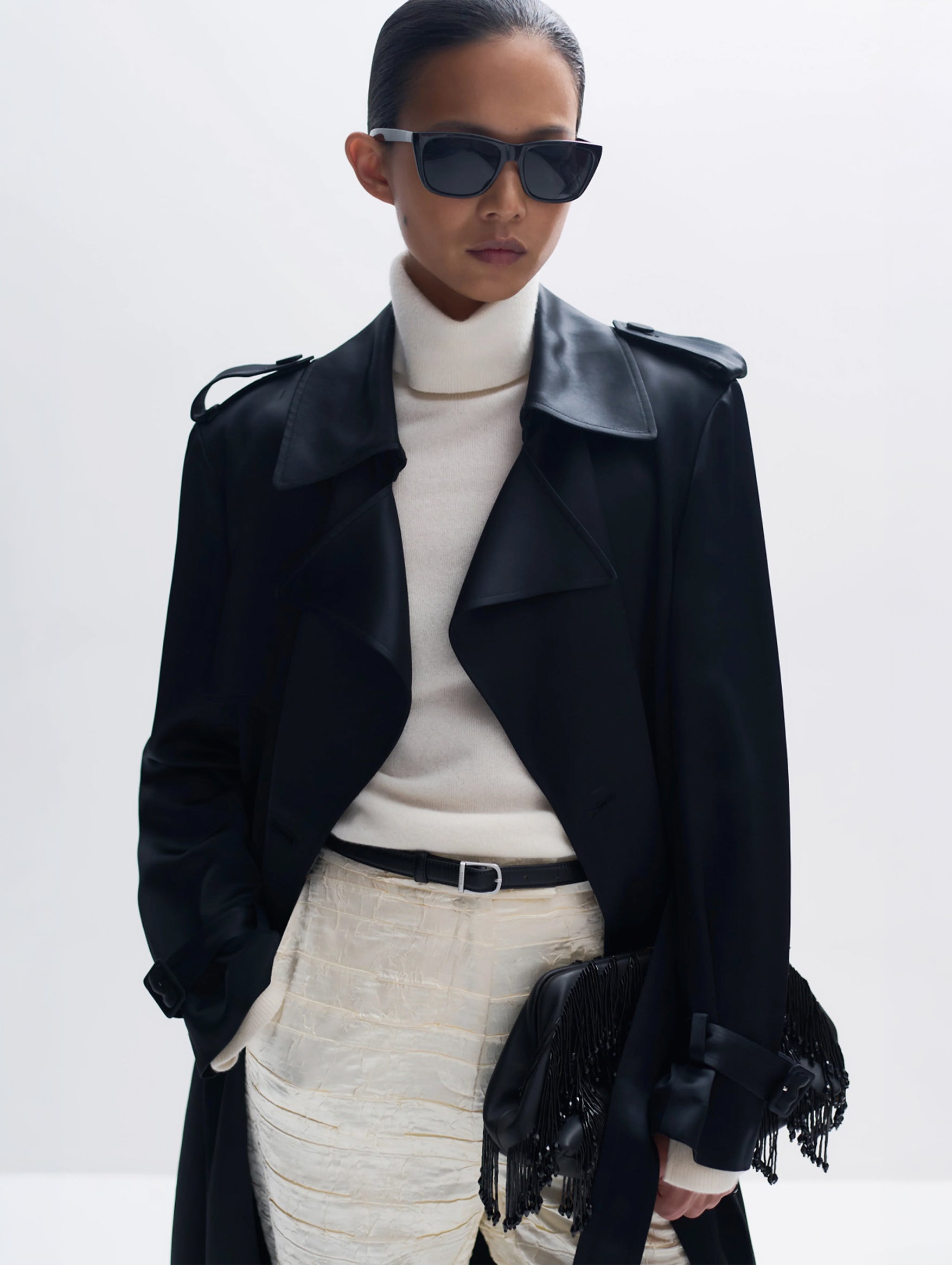 Alvida Belted Coat in Black