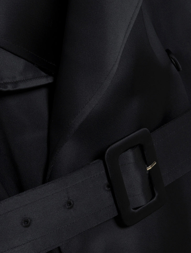 Alvida Belted Coat in Black