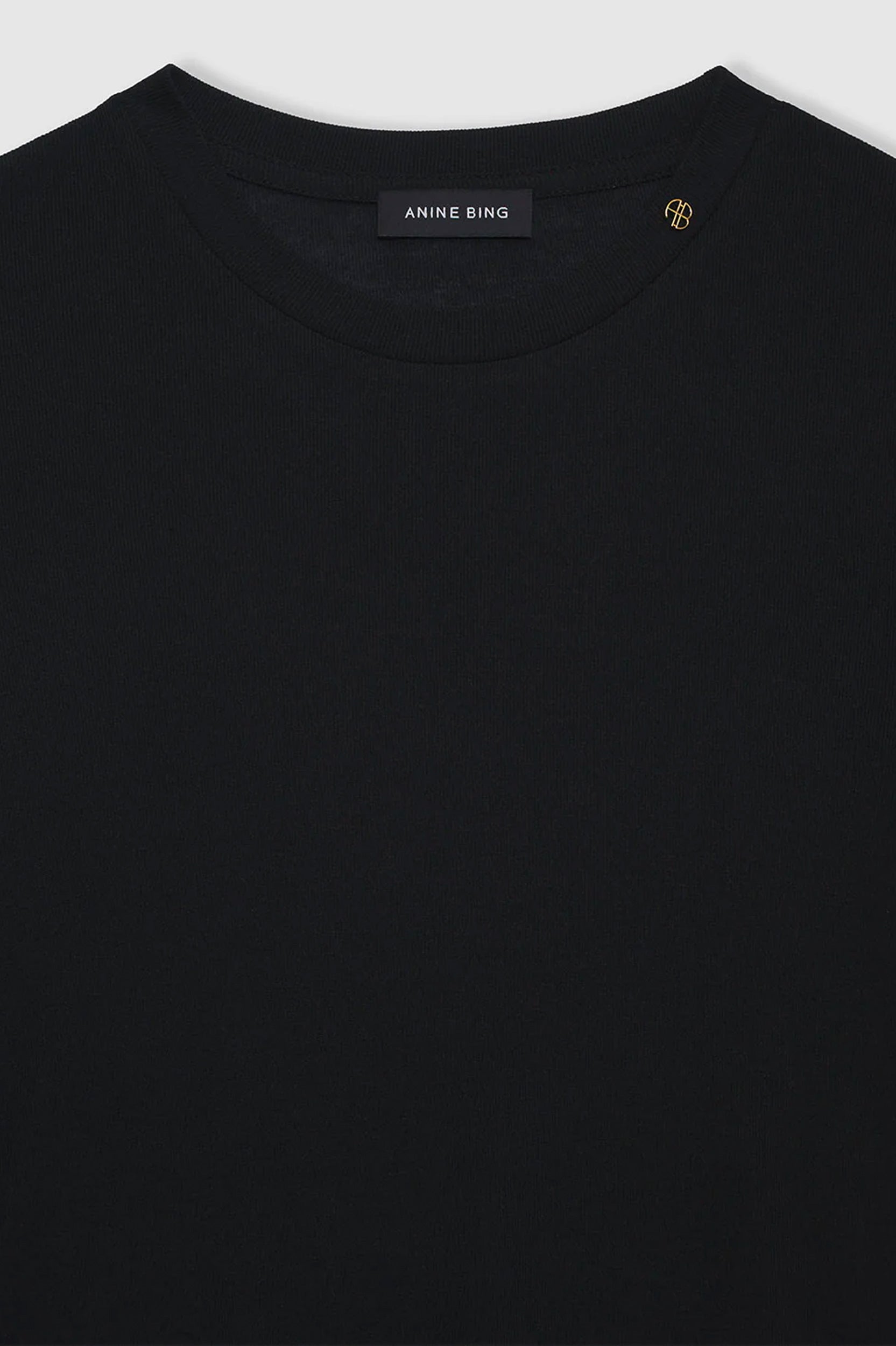 Amani Tee in Black Cashmere Blend