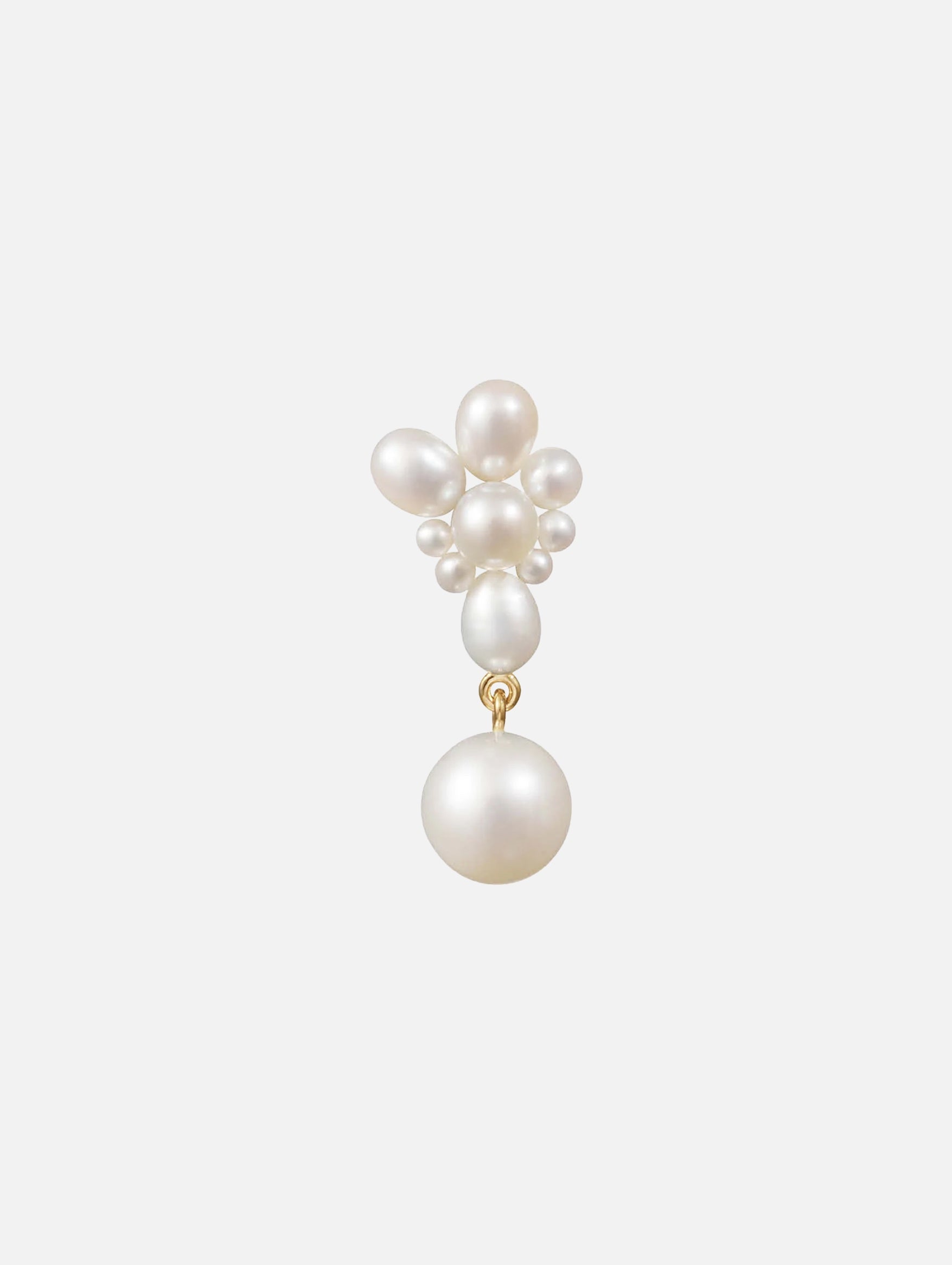 Amis Fleur Single Pearl Earring