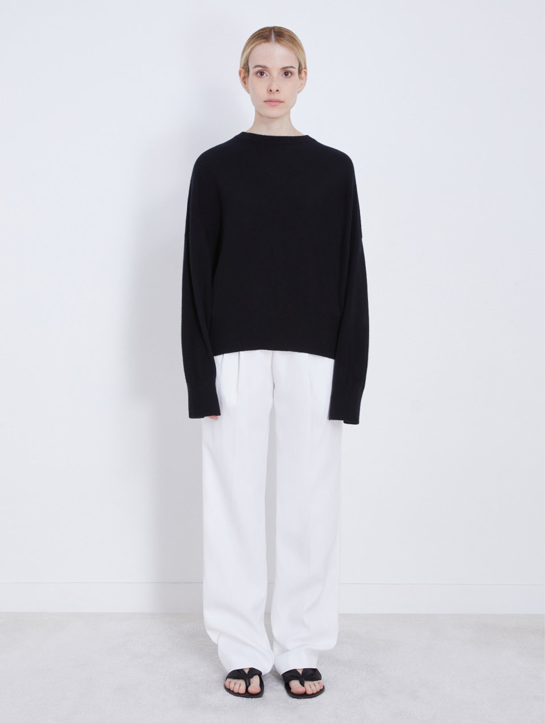 Anaa Cashmere Sweater in Black