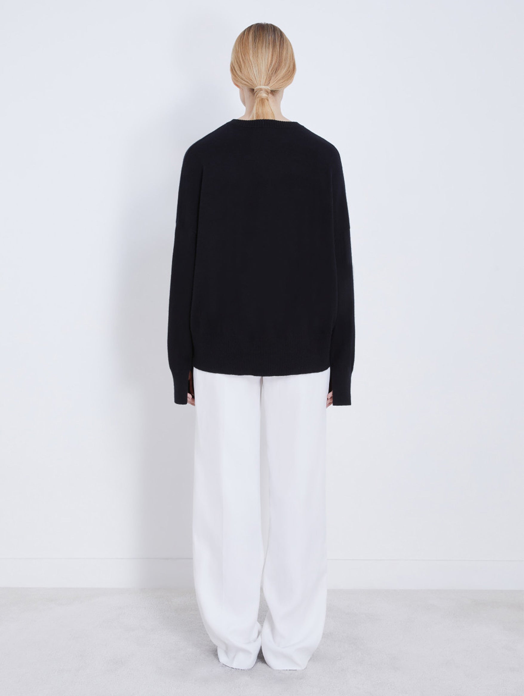 Anaa Cashmere Sweater in Black