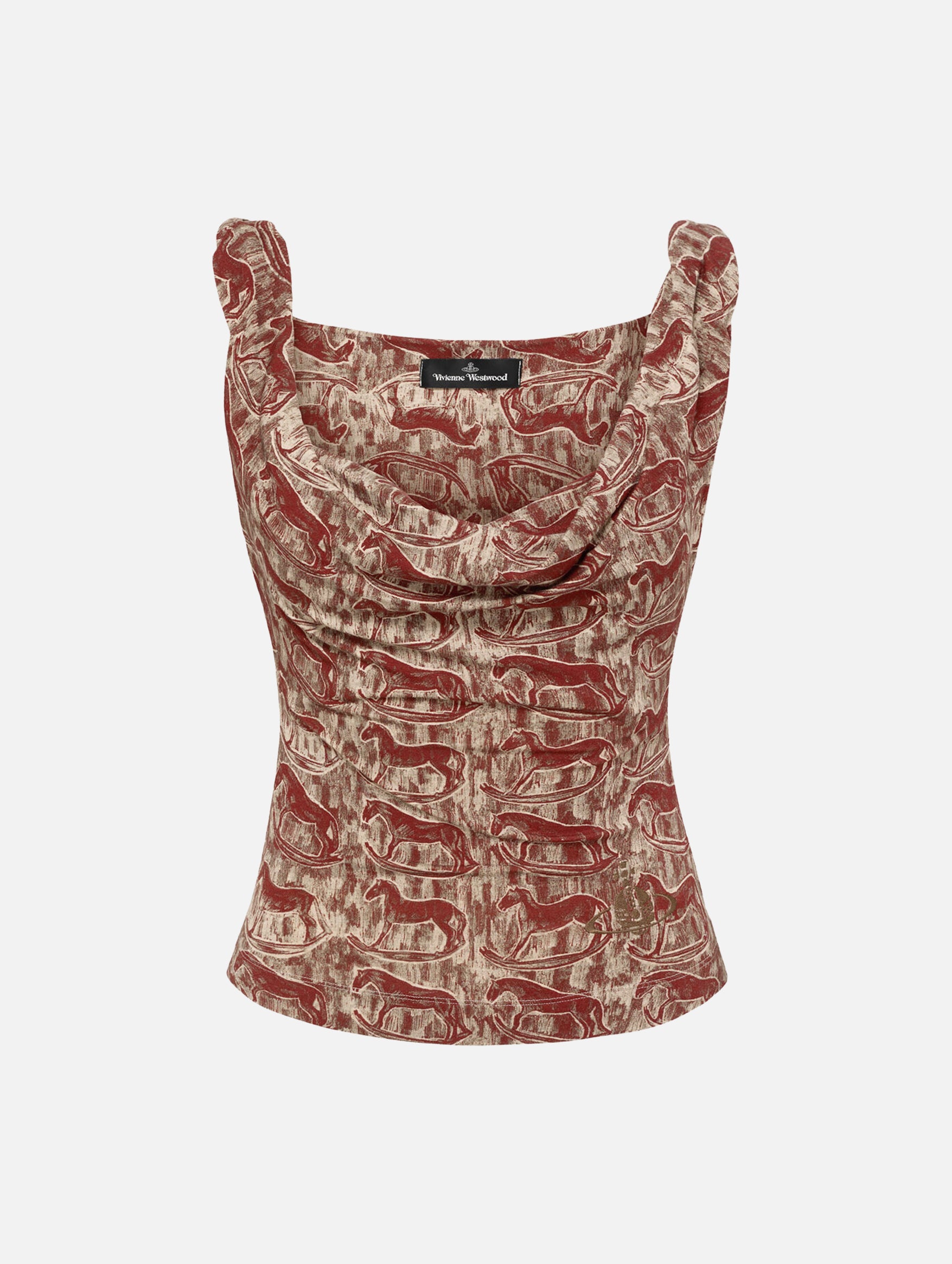 Anna Top in Red Rocking Horses