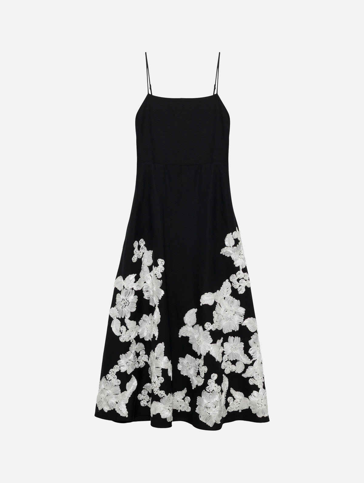 Annabella Midi Dress in Black Multi