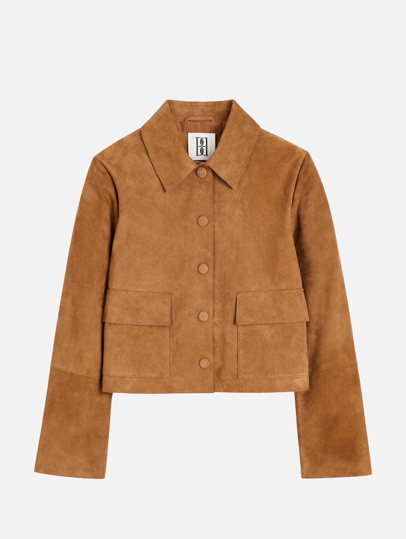 Annie Suede Jacket in Rusty Sand