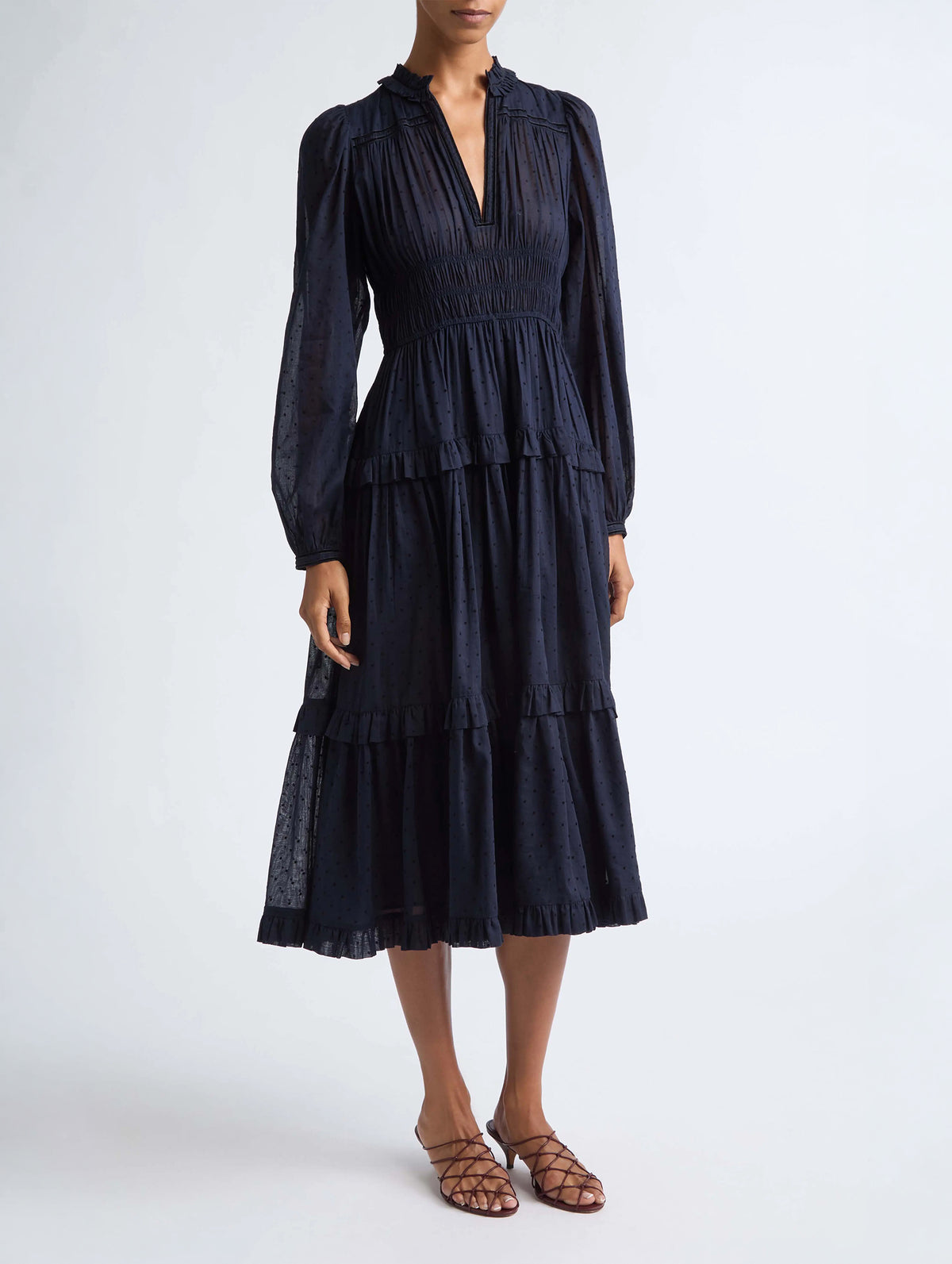 Ardelle Cotton Dress in Nightfall
