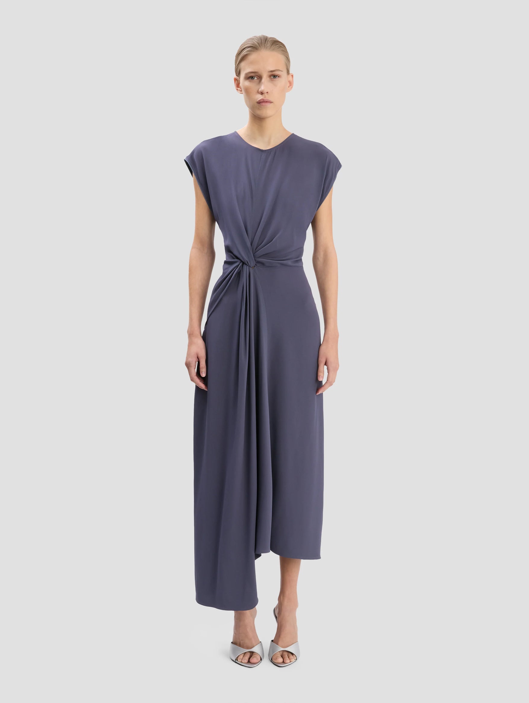 Aria Midi Dress in Eclipse
