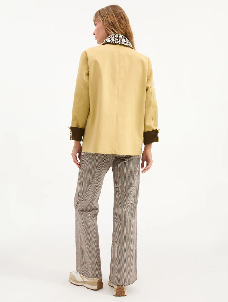 Arlen Dickey Cotton Coat in Flax