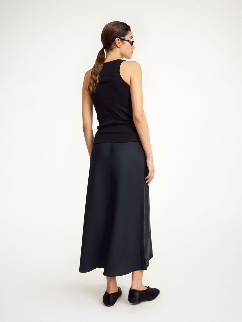 Amani Organic Cotton Tank Top in Black