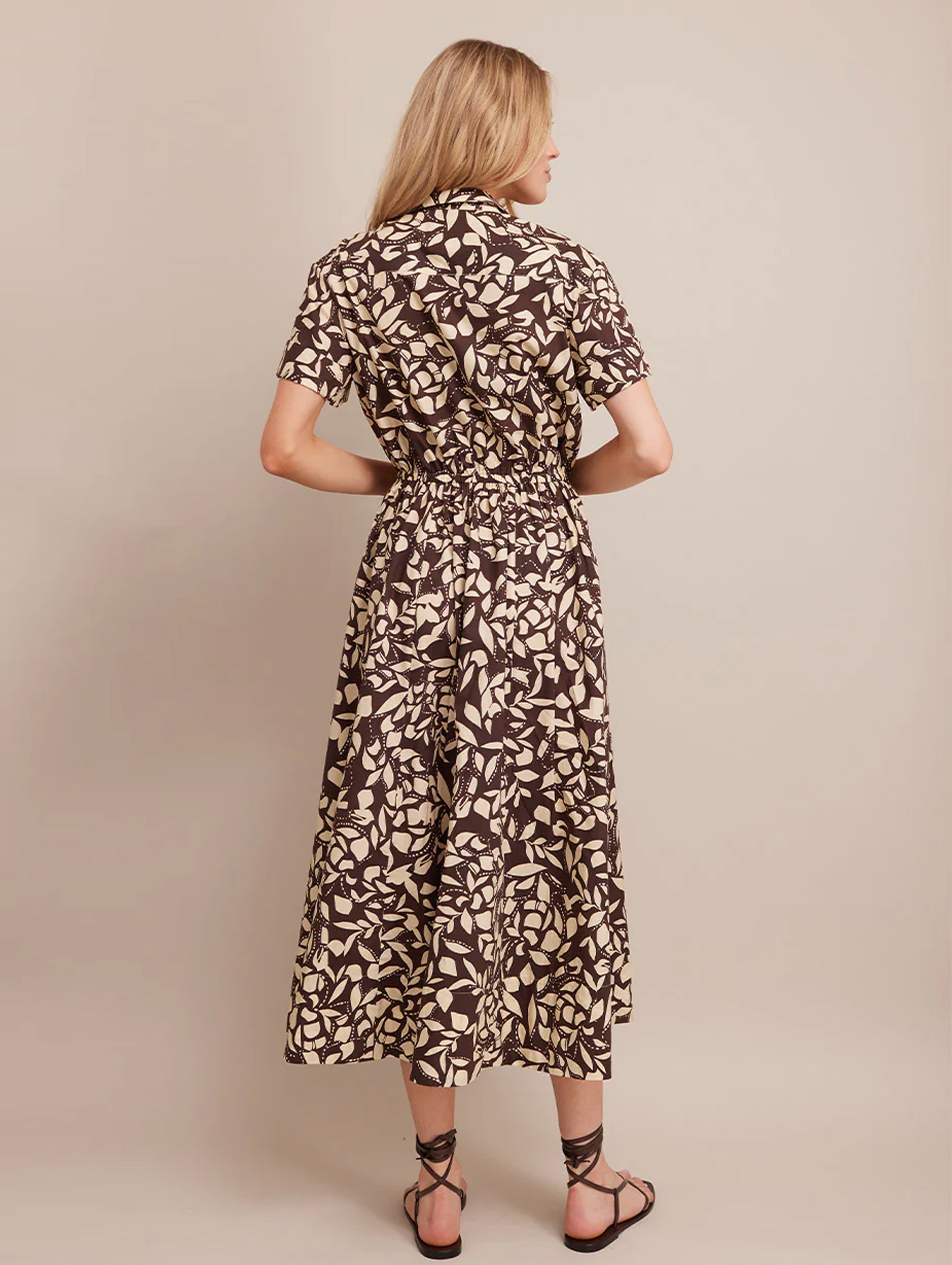 Asbury Midi Dress in Mosaic Flora