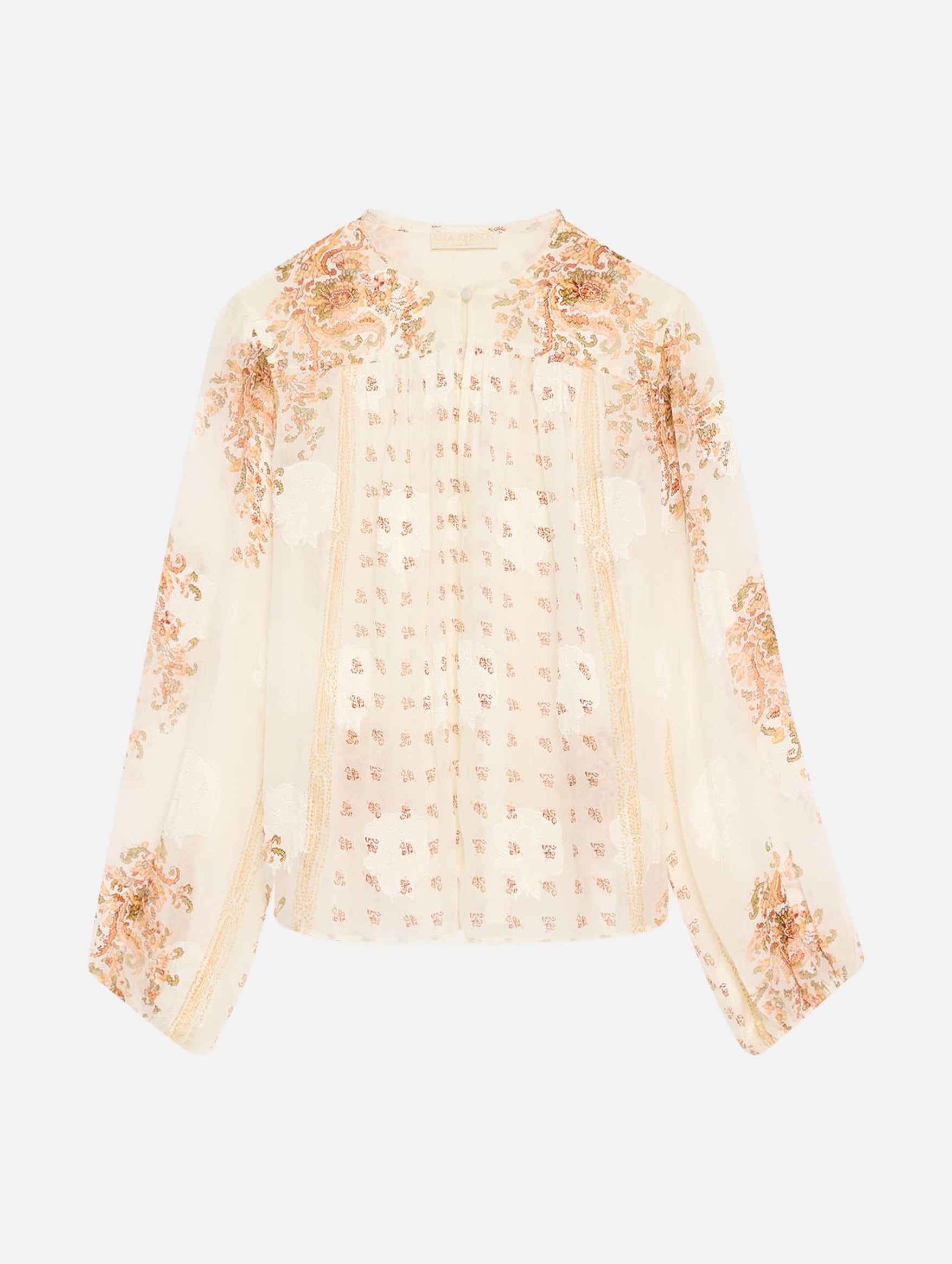 Aster Long Sleeve Blouse in Alabaster