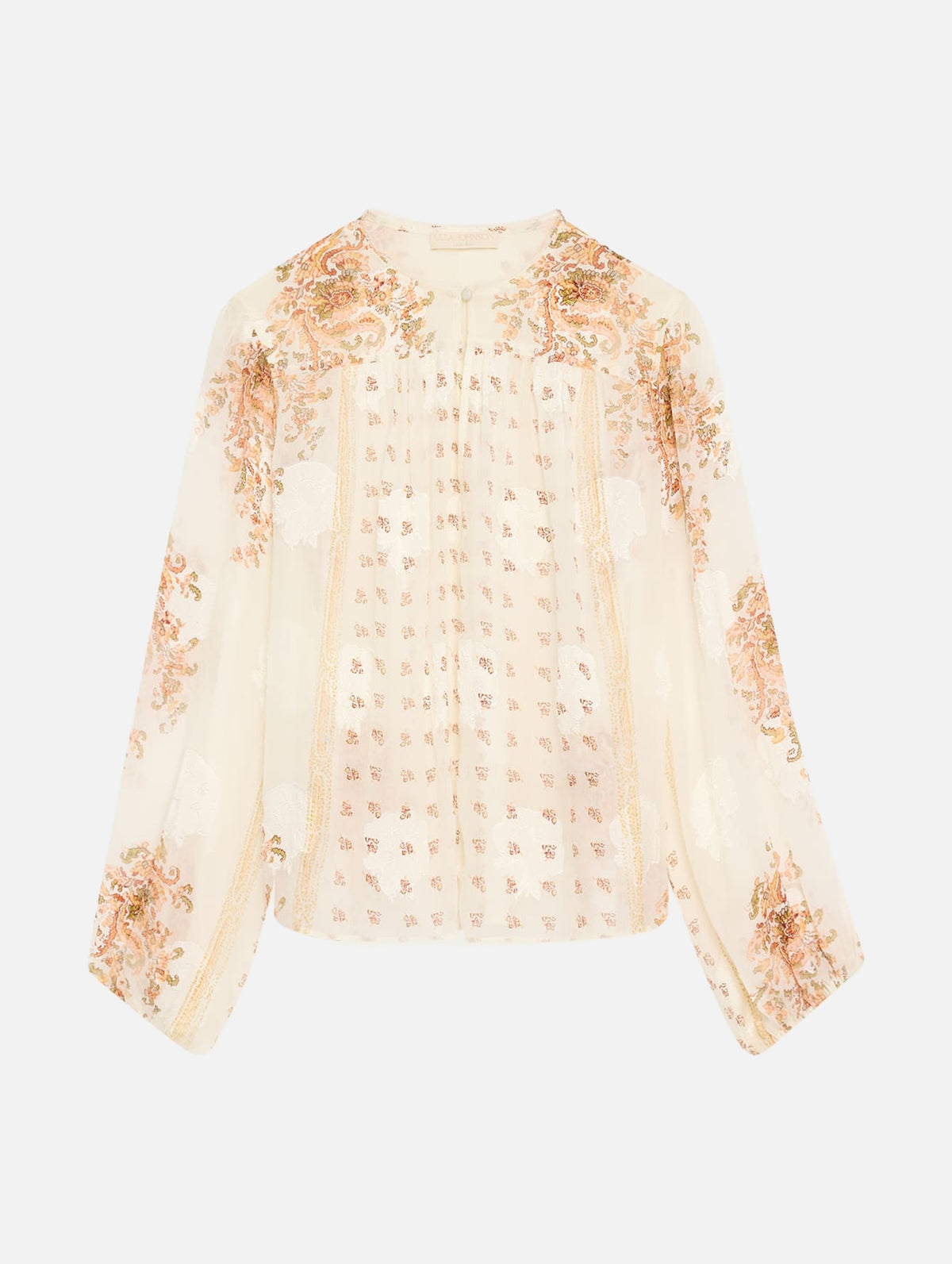 Aster Long Sleeve Blouse in Alabaster