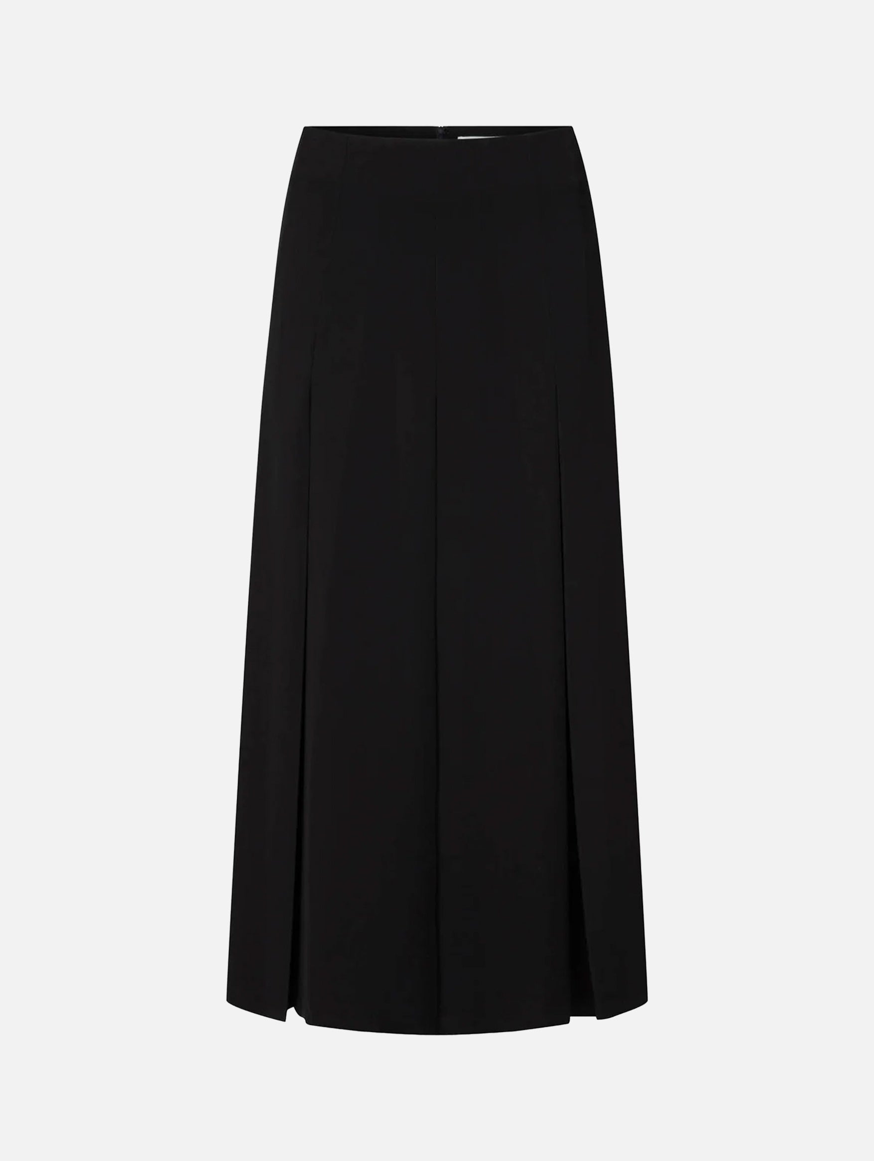 Ava Skirt in Black Drape Suiting