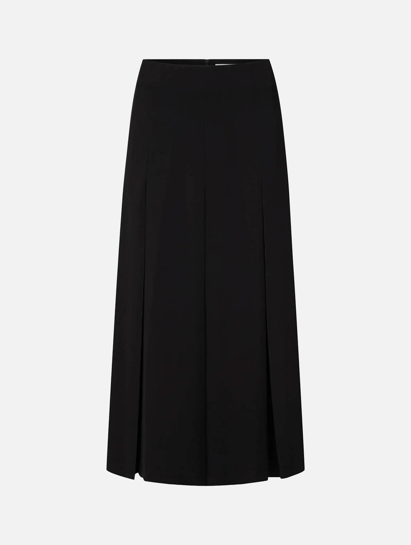 Ava Skirt in Black Drape Suiting