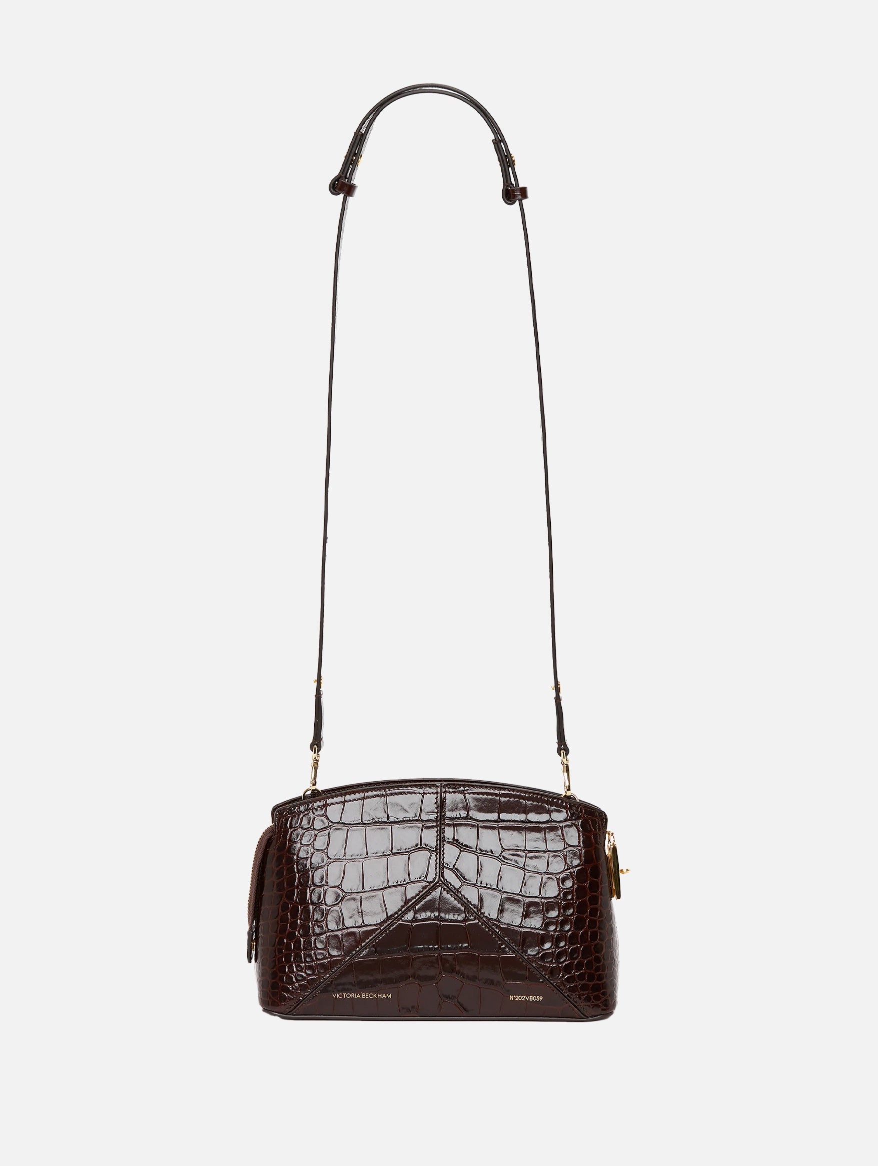 The Victoria Crossbody Bag in Dark Brown