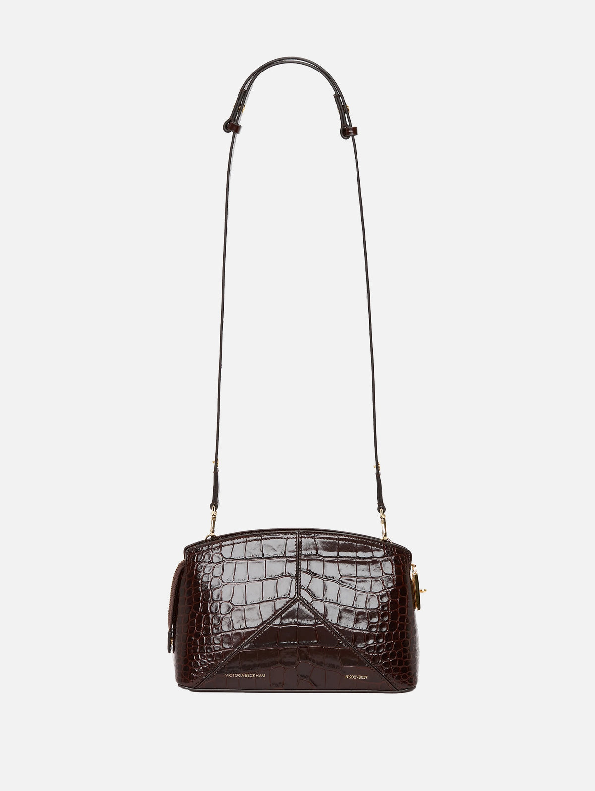 The Victoria Crossbody Bag in Dark Brown