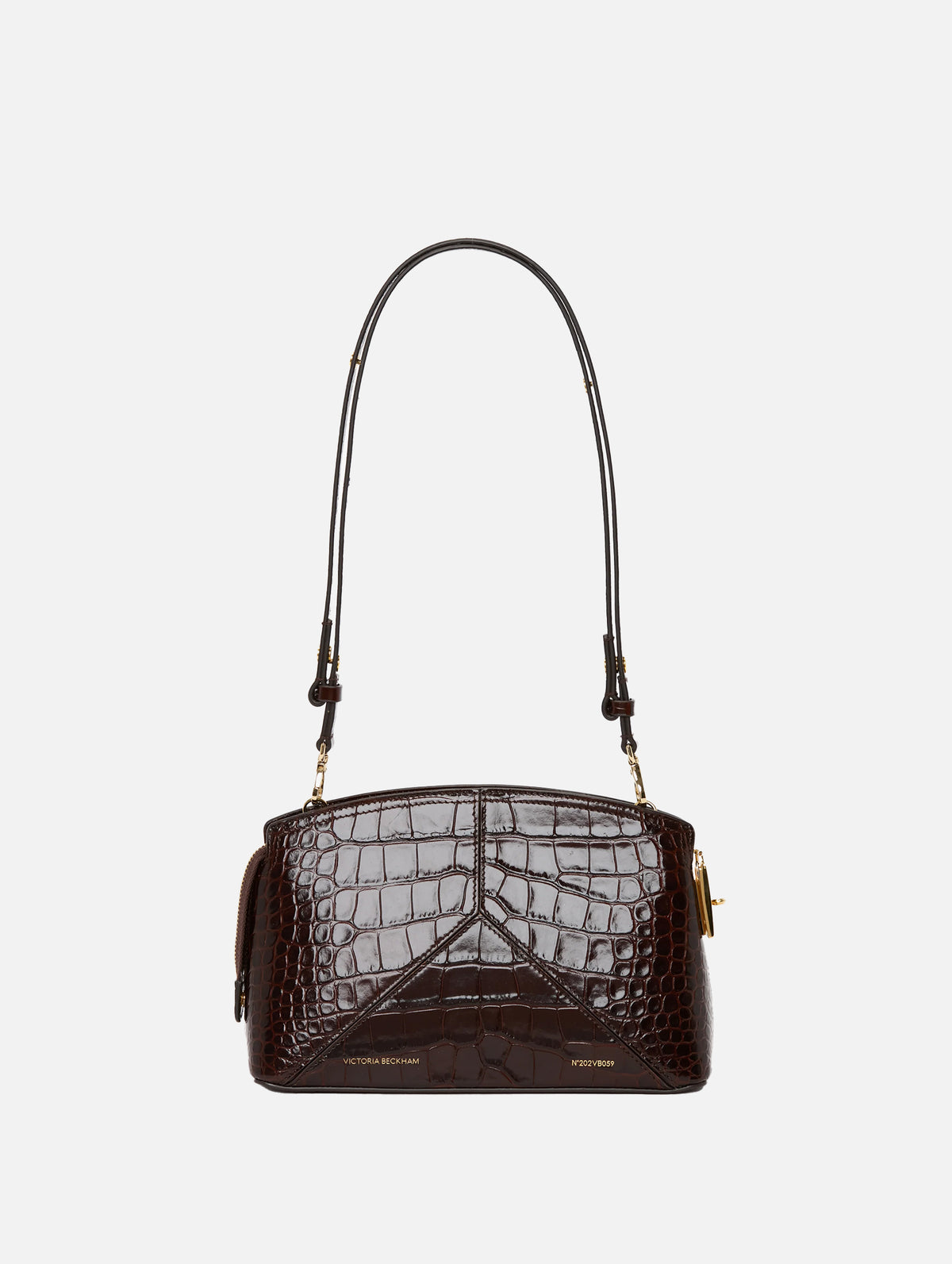 The Victoria Crossbody Bag in Dark Brown