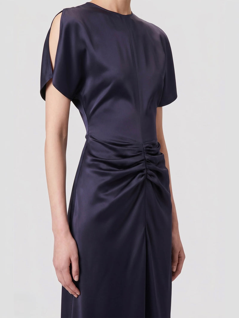 Bela Midi Dress in Midnight