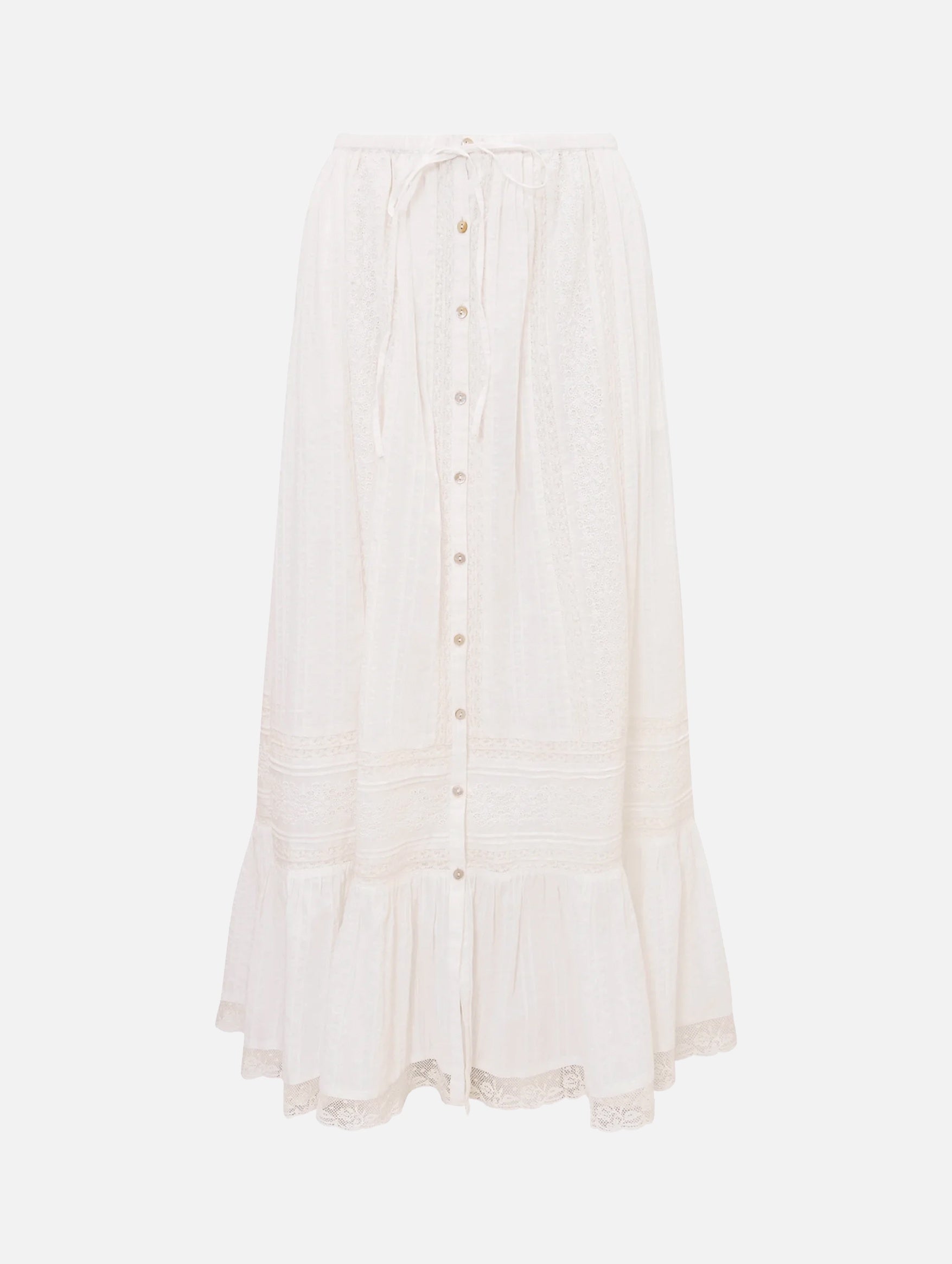 Brina Skirt in Optic White
