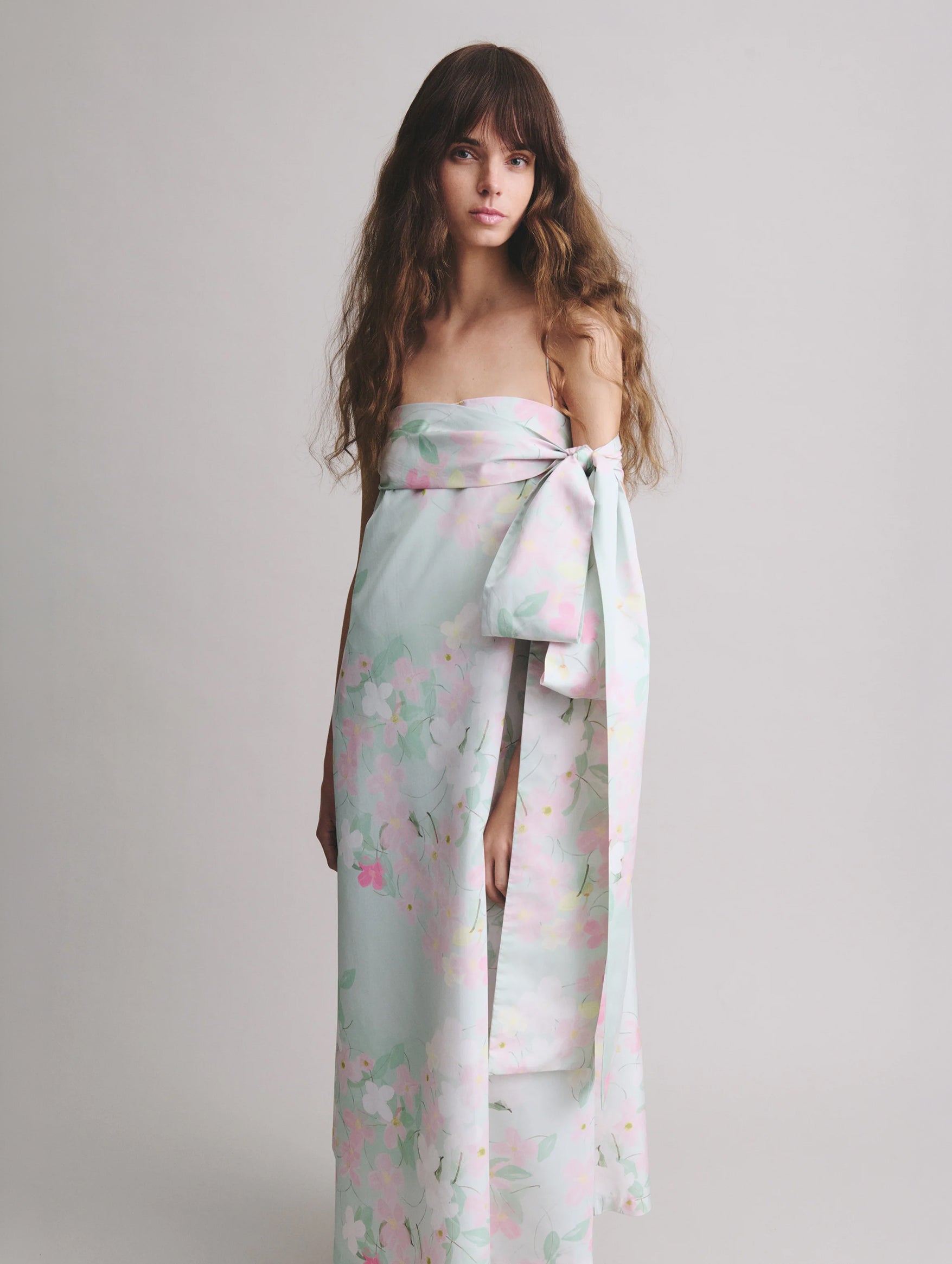Bailey Dress in Clematis Montana Mint