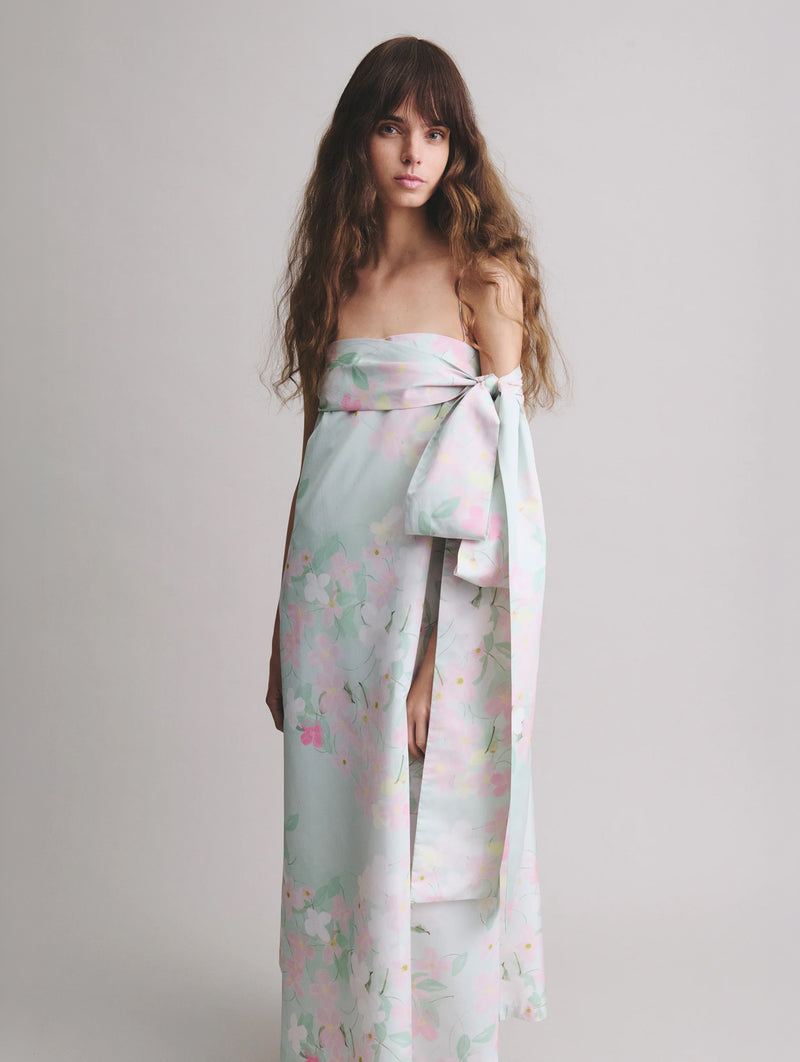 Bailey Dress in Clematis Montana Mint