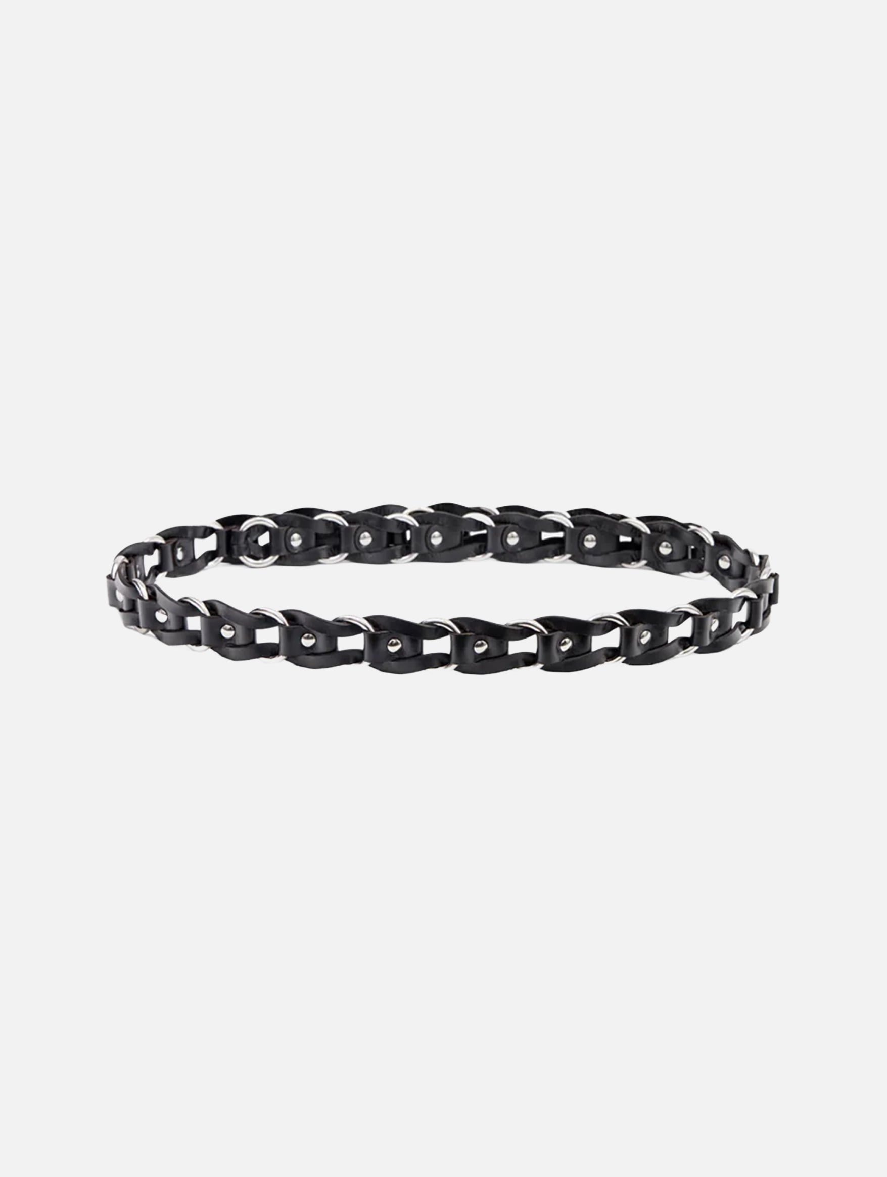 Bali Belt in Black/Silver